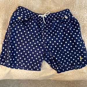 Polo polka dot swimming trunks size large